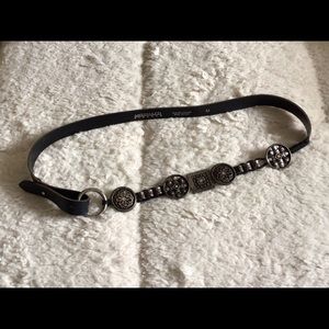 Antoniazzi Firenze Leather Decorative Belt Loop and Stud Closure Size M Italy